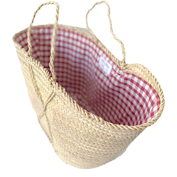 Red Vichy Basket by Ines de la Fressange Paris