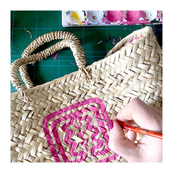 Ines de la Fressange Paris basket pink by maud fourier