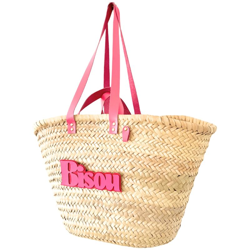 red basket leather bisou message