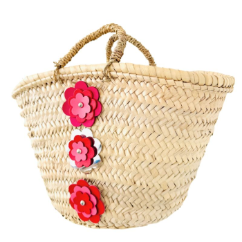 Flower Power Mini Hand Carry Basket