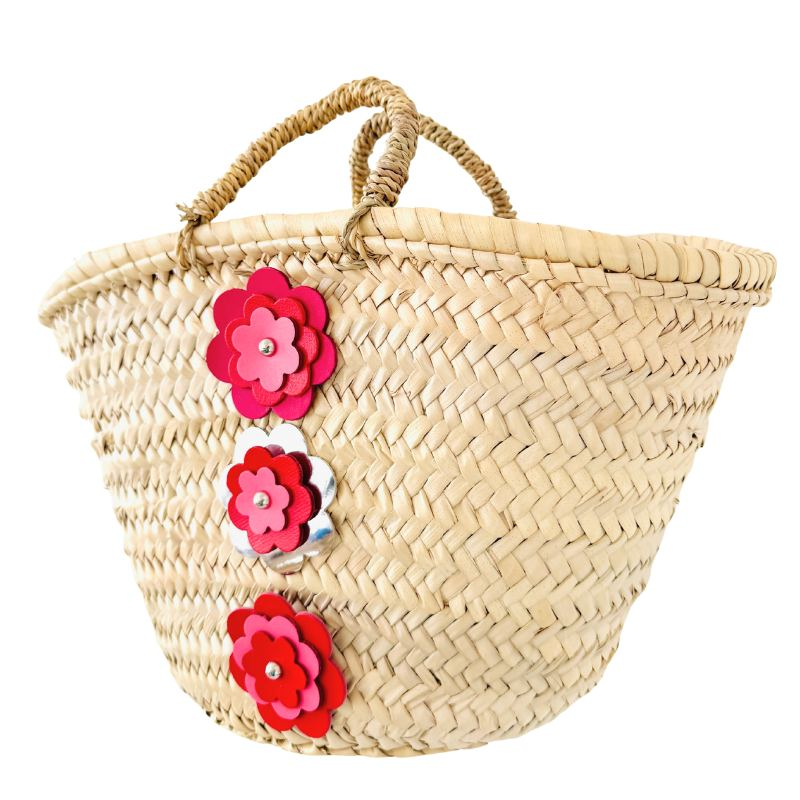 Flower Power Mini Hand Carry Basket