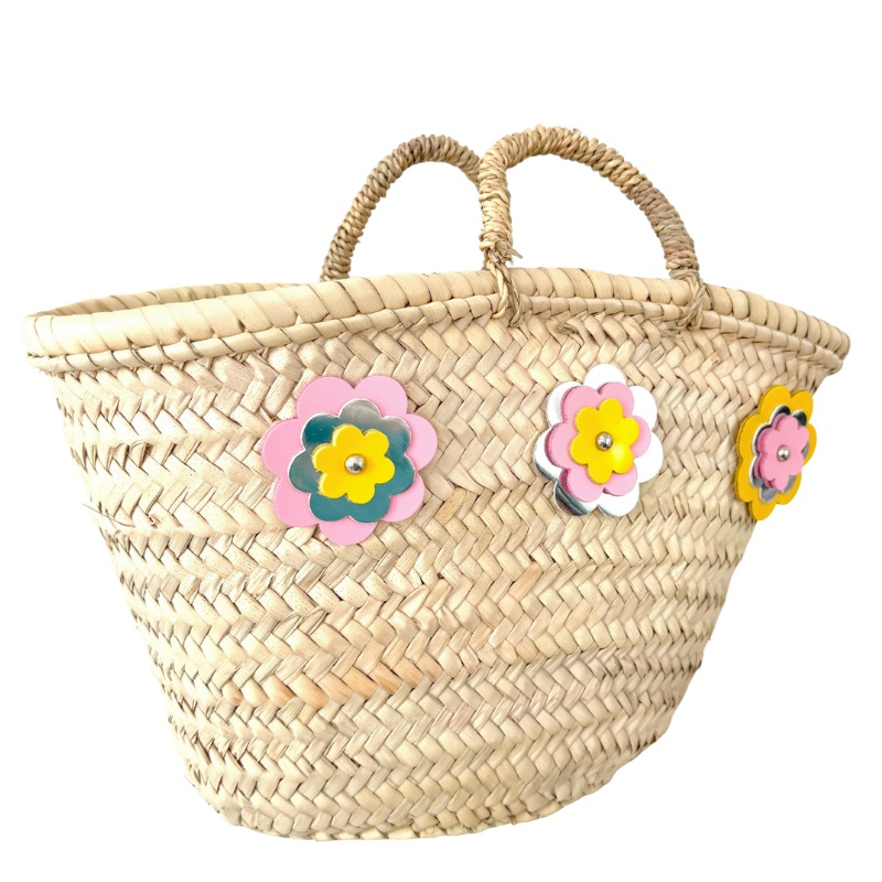 Flower Power Mini Hand Carry Basket