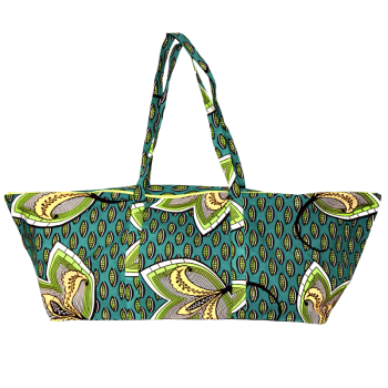 green yoga mat bag printed cotton
