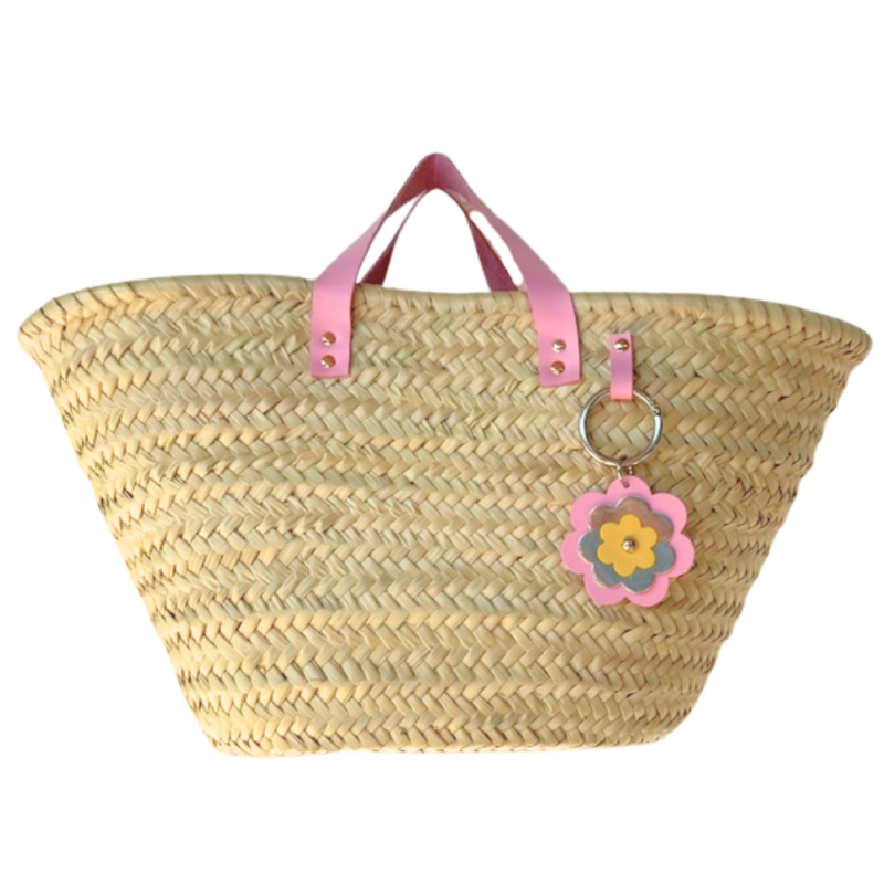 Bijou de panier fleur colorée fait main à Paris