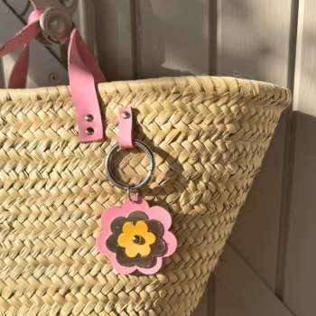 Maud Fourier Paris flower charm with metal ring