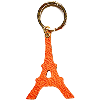 Eiffel Tower leather bag charm