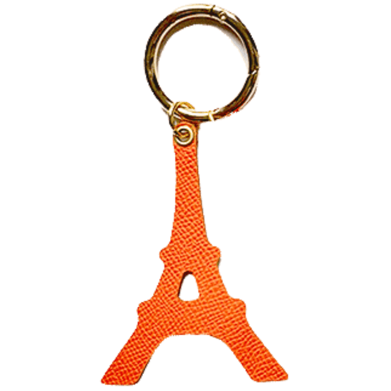 Eiffel Tower leather bag charm