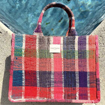 Sac textile bohème multicolore artisanal