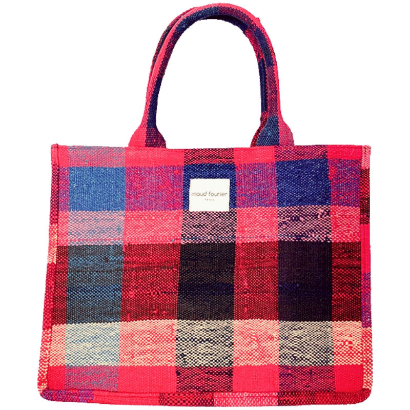 Upcycled Moroccan haik tote bag