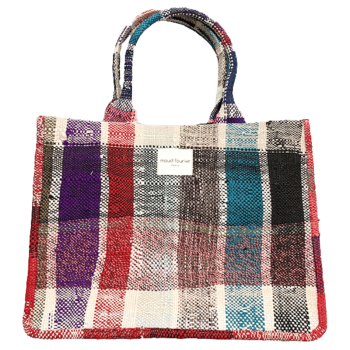 Sac cabas en plaid berbère