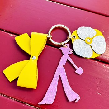 key ring jewel bag leather bow maud fourier