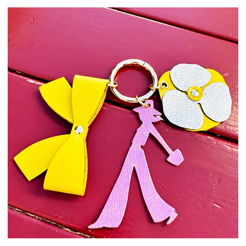 key ring jewel bag leather bow maud fourier