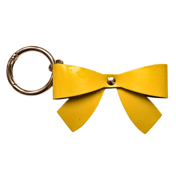 yellow key ring jewel bag leather bow maud fourier