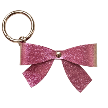 pink key ring jewel bag leather bow maud fourier