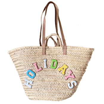XL Embroidered Beach Basket...