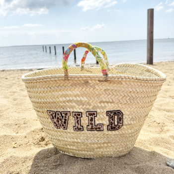 WILD leopard Basket