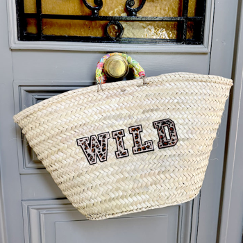 WILD leopard Basket