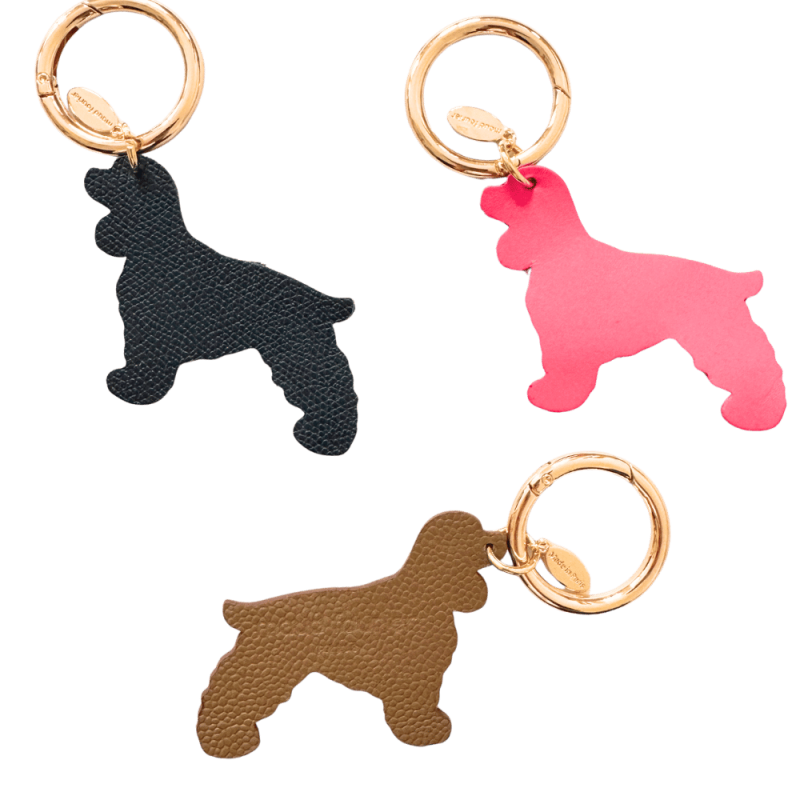 bijou de sac chien cuir bicolore issu de surstock maud fourier